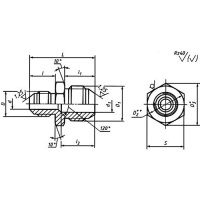 Переходники прямые ГОСТ 13961-74 для соединения трубопроводов по наружному конусу 
