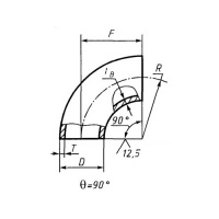 Отводы стальные приварные - 45 и 90 градусов