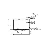 Втулки металлические ГОСТ 11525-82 для неразъемных корпусов на лапах и фланцевых корпусов подшипников скольжения.