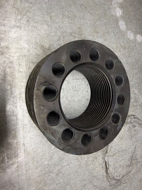 Наша компания произвела гайку диаметром М80х4 по чертежу заказчика