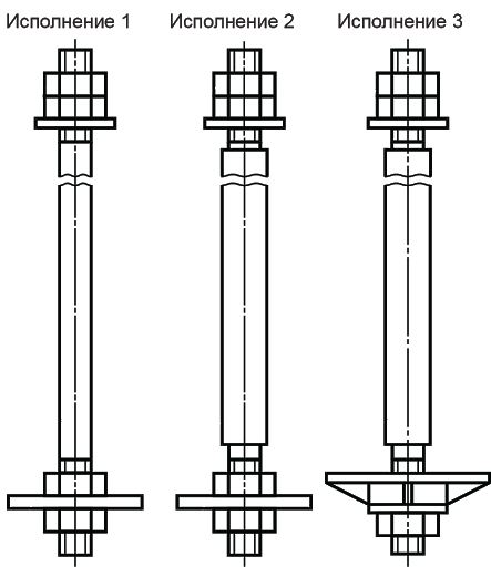 Болт фундаментный с анкерной плитой тип 2 исполнение 1.png